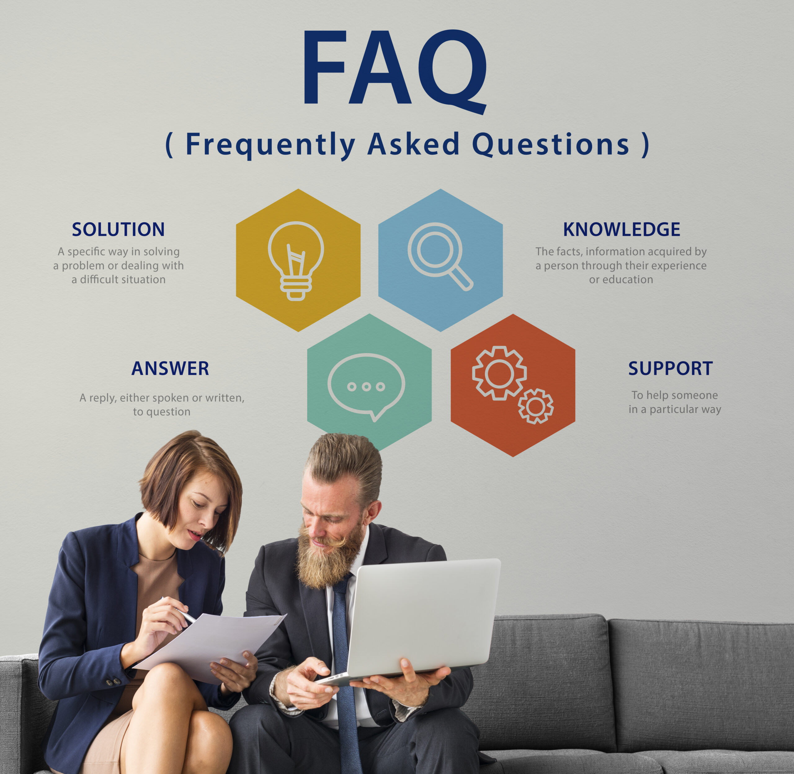 Customer Service FAQs Illustration Concept